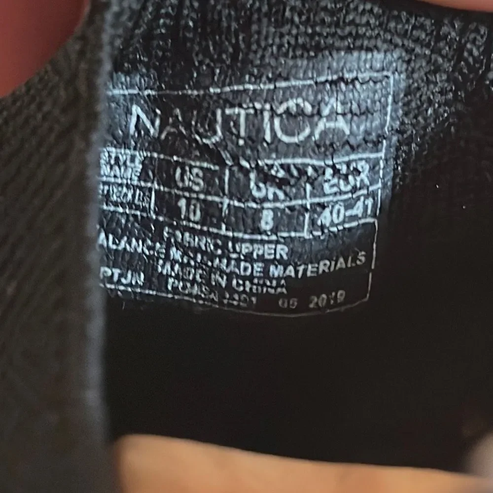 Nautica Black Slip ons Jogger Sneakers Size 10